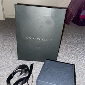 David Yurman bag, box,tissue paper/sticker,ribbon